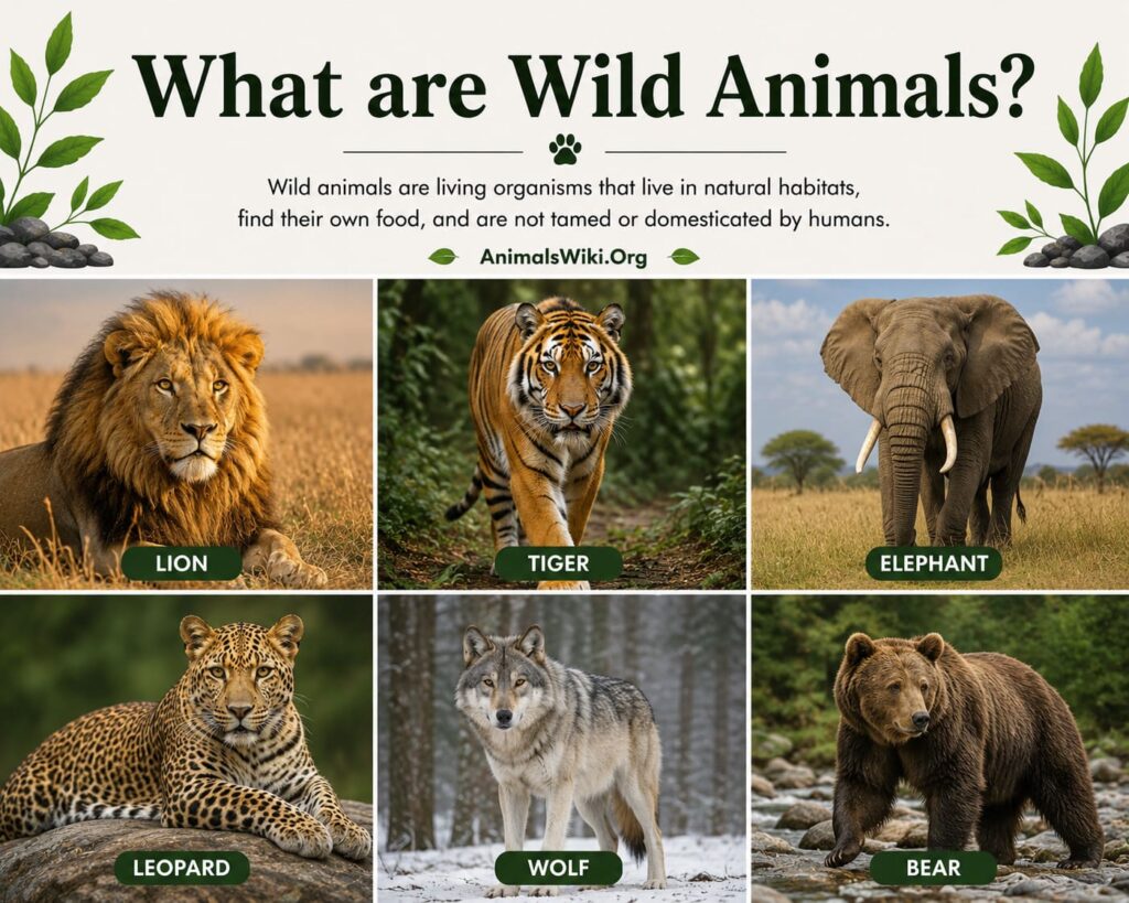 what are wild animals