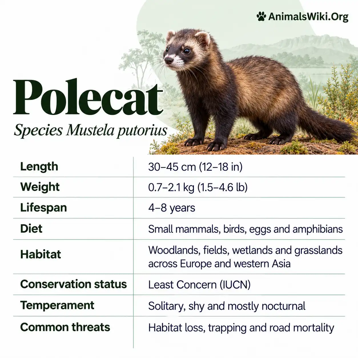 Stoat Eat Rabbit Polecat Facts, Types, Habitat, Diet, Behavior, Mustela putorius